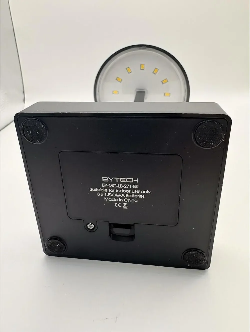 LED Battery Powered Table Lamp, Black -Battery Operated LED Light PORTABLE LAMP